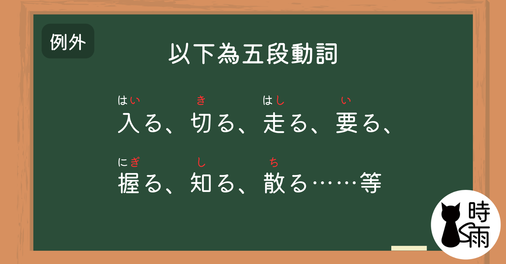 五段動詞