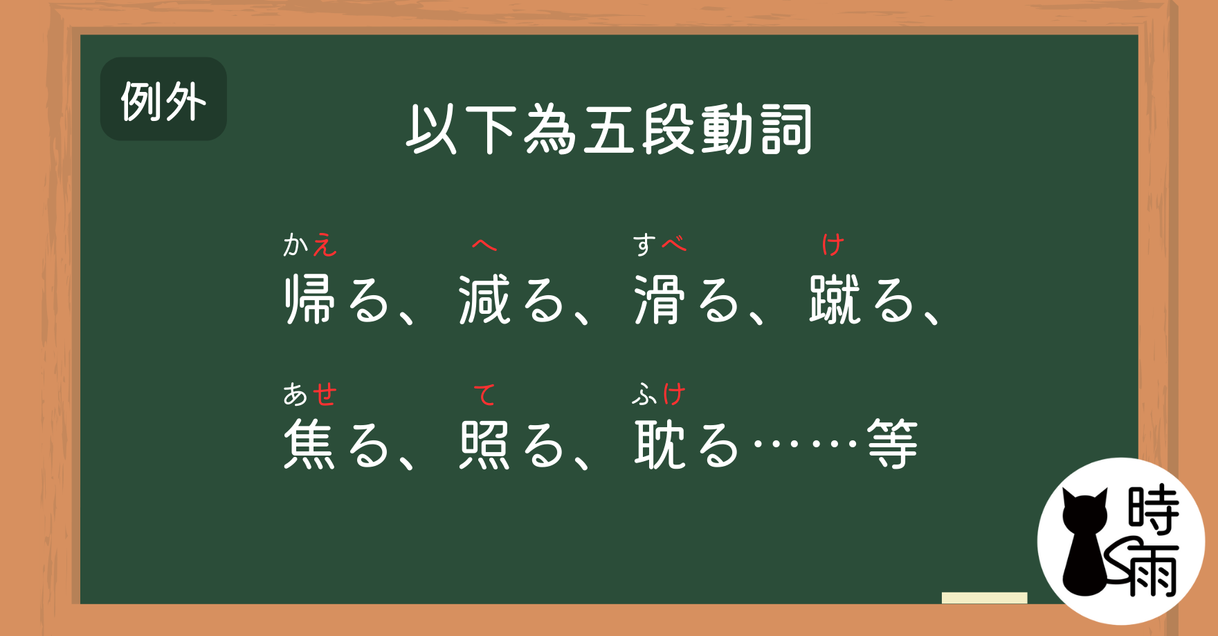 五段動詞